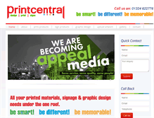 Tablet Screenshot of print-central.net
